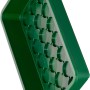 Grüne Universal-Anzuchtschale (38x24x6 cm) aus Kunststoff mit Vertiefungen für Quelltabs.