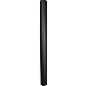 Firefix Rauchrohr, 1000 mm x 80 mm, schwarz lackiert, für Pelletöfen.