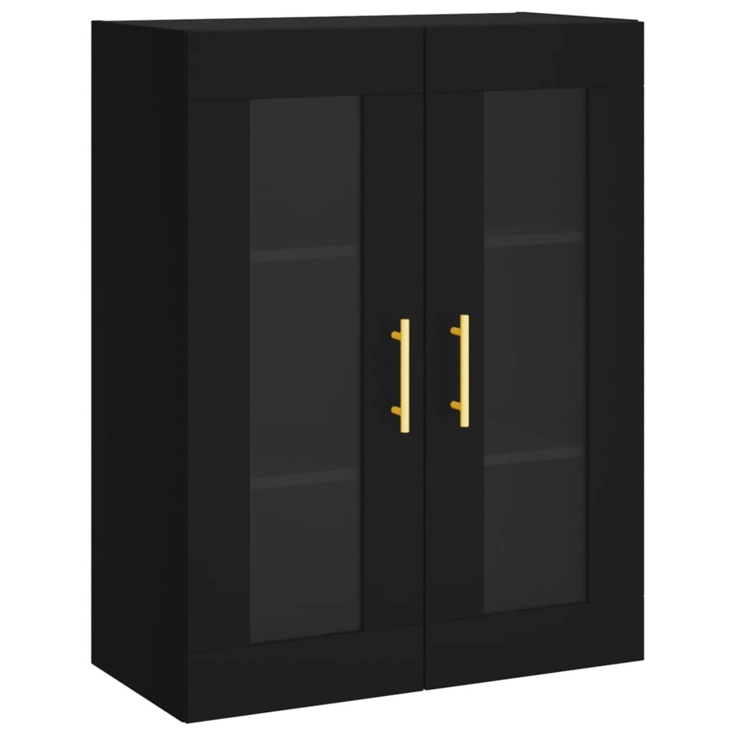 vidaXL Wandschrank Schwarz 69,5x34x90 cm 828469 günstig online kaufen