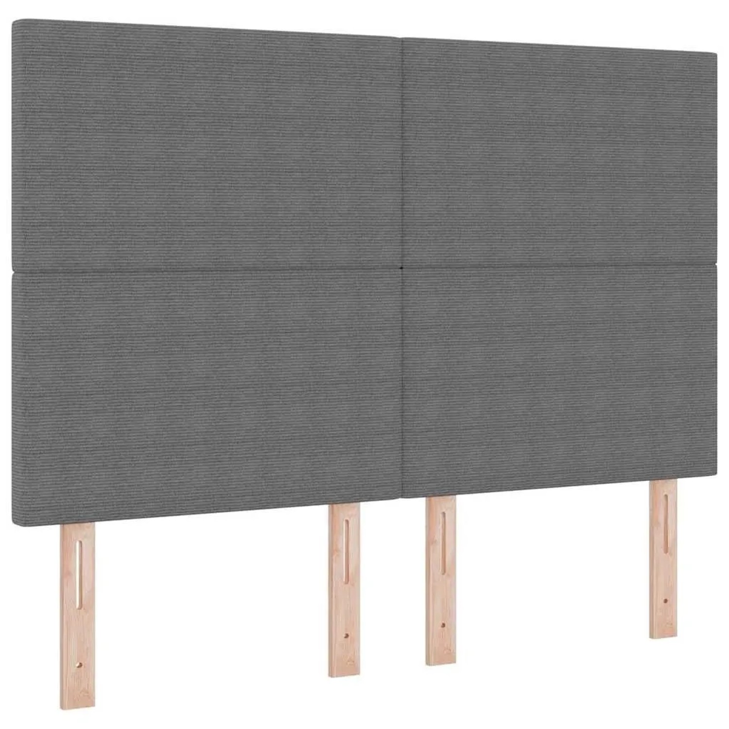 vidaXL Kopfteil mit Kopfteil Hellgrau 144 cm Kunstleder 3337724