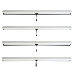 MCW Seitenwand 4er Set, weiß, für 3x3m Pergola. Wind- und Insektenschutz für Ihre Terrassenüberdachung.