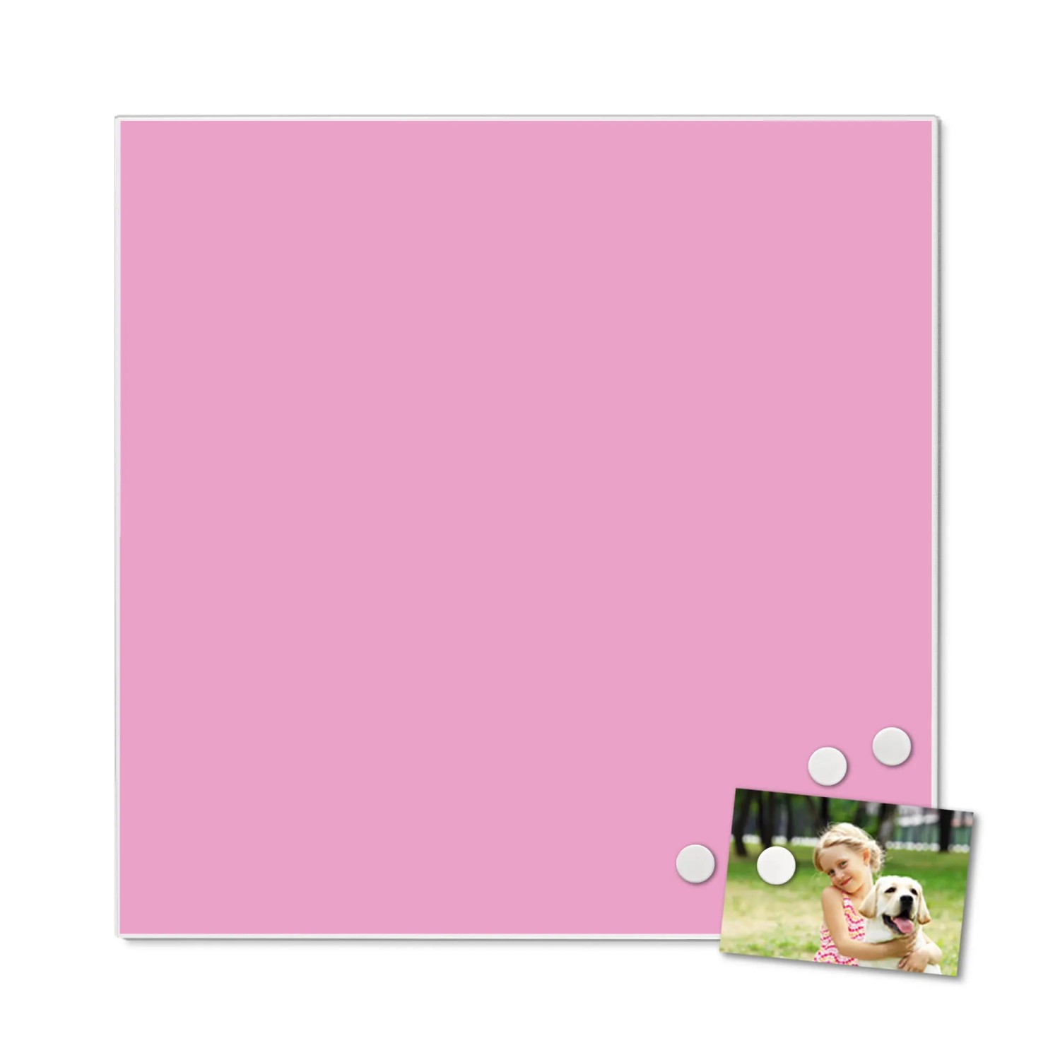 Banjado Magnettafel 30x75 Cm – Magnetwand Mit Rosenmotiv, Inkl. 4 Magneten Für Küche, Büro & Kinderzimmer