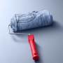 Farbe Denim: Farbwolle ist durch eine Jeans ersetzt, roter Farbrollergriff.
