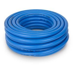 EBERTH Druckluftschlauch, 15m, blau, ohne Kupplung. Zubehör für Kompressoren.