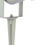 Grauer LED Gartenstrahler mit Erdspieß, 5W, 2700K, IP44, inklusive GU10 Leuchtmittel.