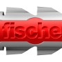 Detailaufnahme eines roten und grauen Fischer DuoPower Dübels.