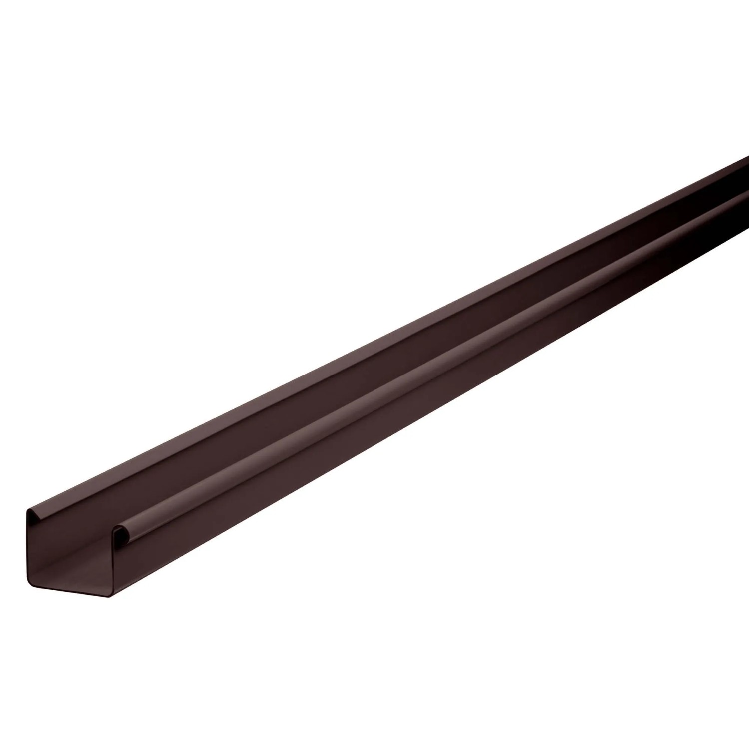 Inefa Dachrinne Kastenrinne PVC 200cm NW 68 Dunkelbraun Dachentwässerung