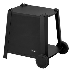 Enders Trolley für Urban II Gasgrill: Schwarzer Grillwagen mit Rädern und Ablagefläche.