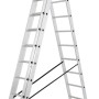 Krause Corda Vielzweckleiter 3x11 Sprossen als Stehleiter aufgebaut.