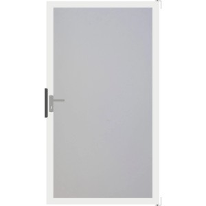 GroJa Sichtschutztor Premo Universal, Uni Grau, mit Alu-Rahmen. Gartentor für Sichtschutzzaun.