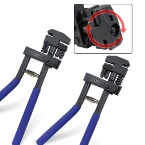 CCLIFE Kombinierte Absetzzange Ø5mm Lochzange Falzzange Karosseriezange Blechlocher zum Lochen und Falzen