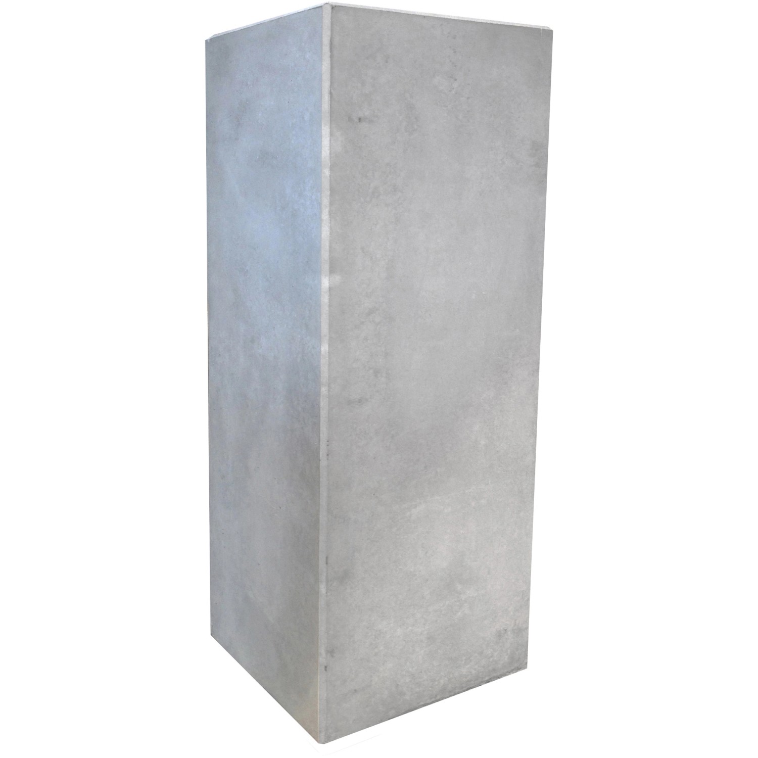Mauerscheiben-Ecke Bewehrt Betonglatt Grau 130 cm x 50 cm x 50 cm