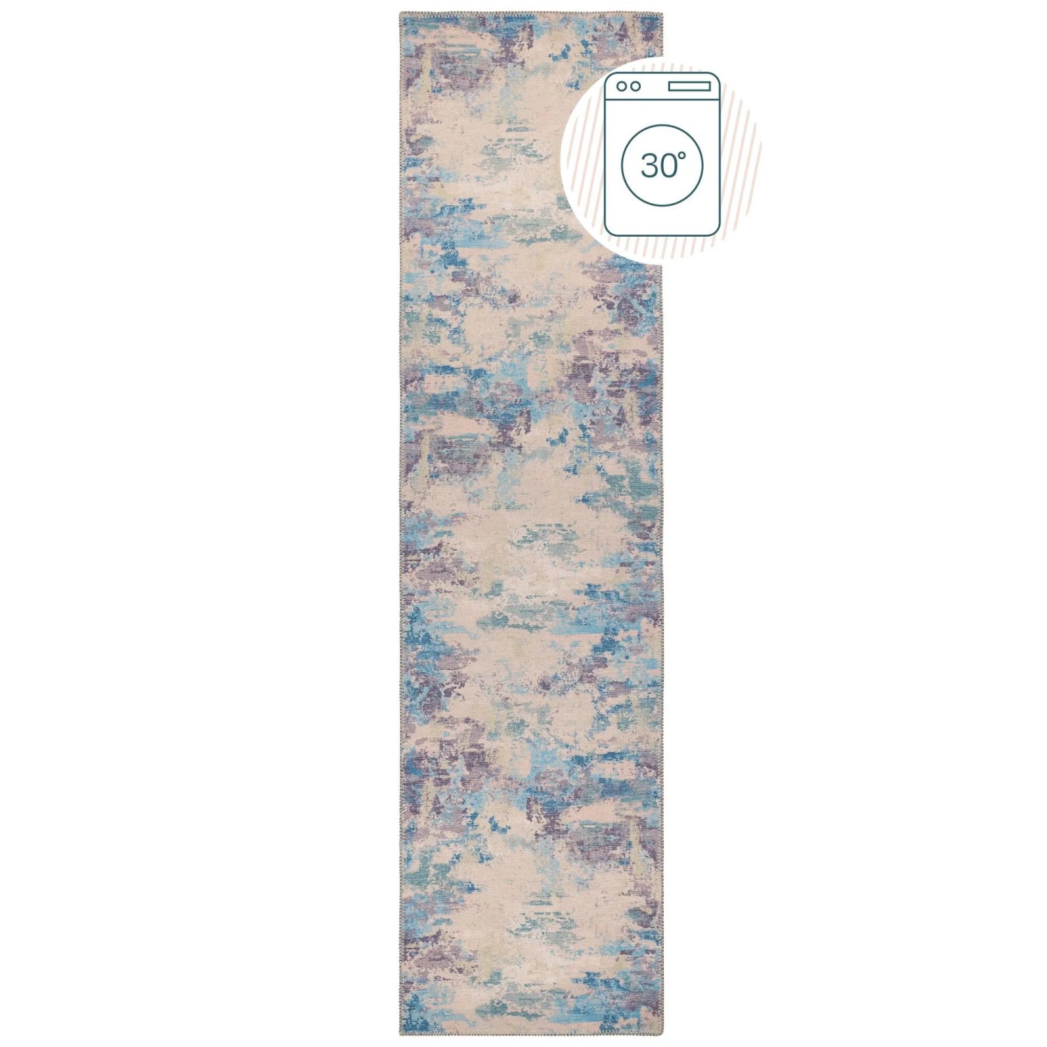 Flair Rugs Kurzflorteppich Reid Abstract 60 cm x 230 cm Mehrfarbig