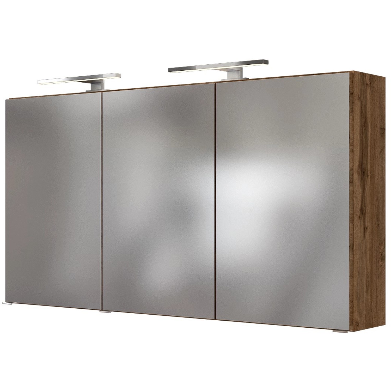 Held Spiegelschrank Verona Eiche 120 cm mit Softclose Türen