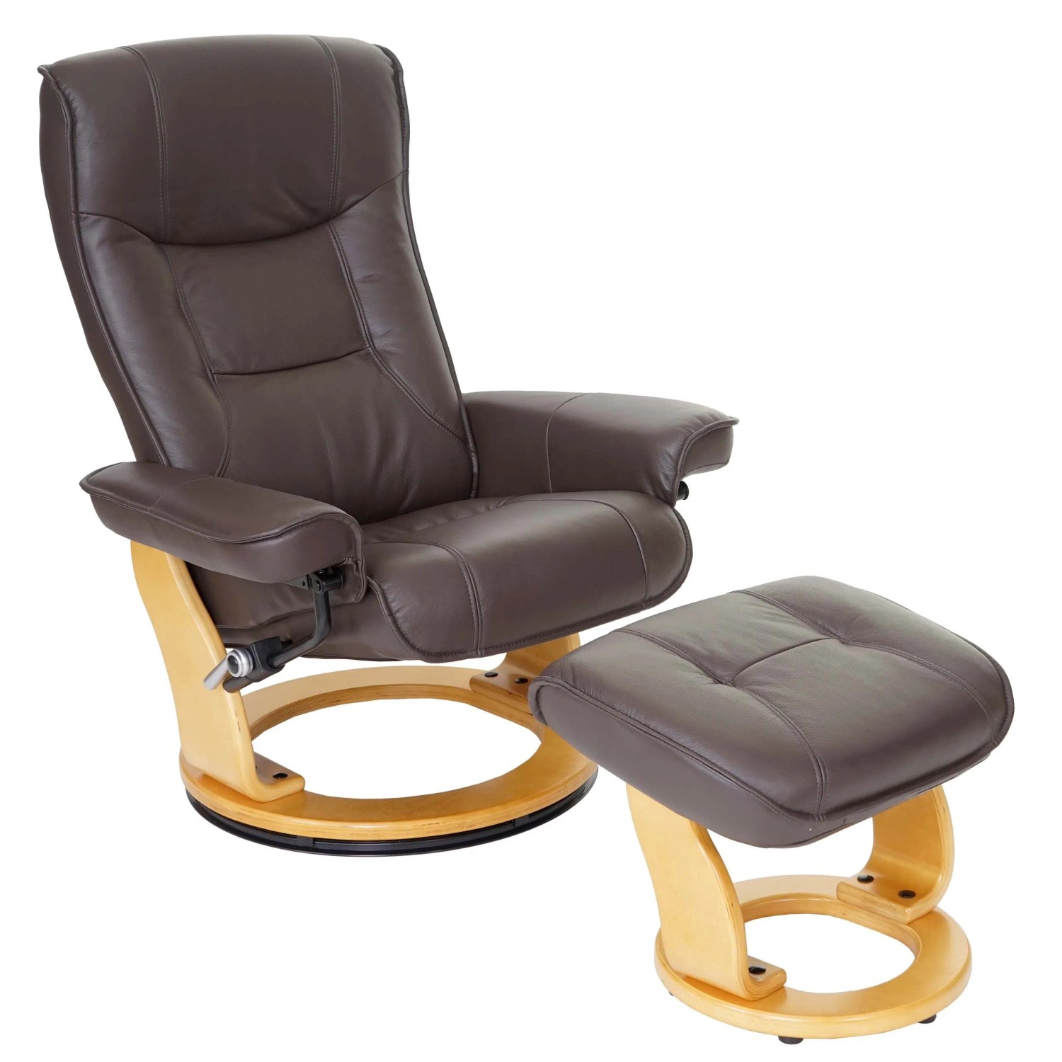 Mca Relaxsessel Hamilton Echtleder 130kg Belastbar Braun Naturbraun