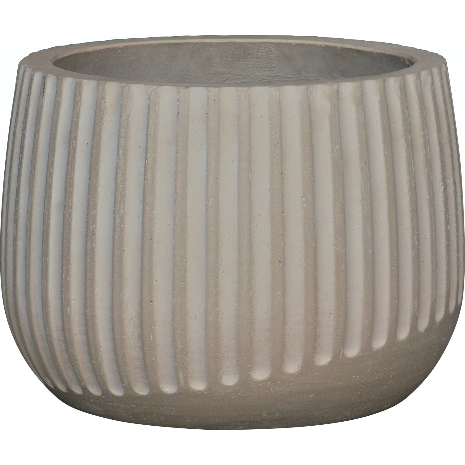 Pflanztopf Leichtzement Beige Strukturiert 24 cm x 24 cm x 17 cm