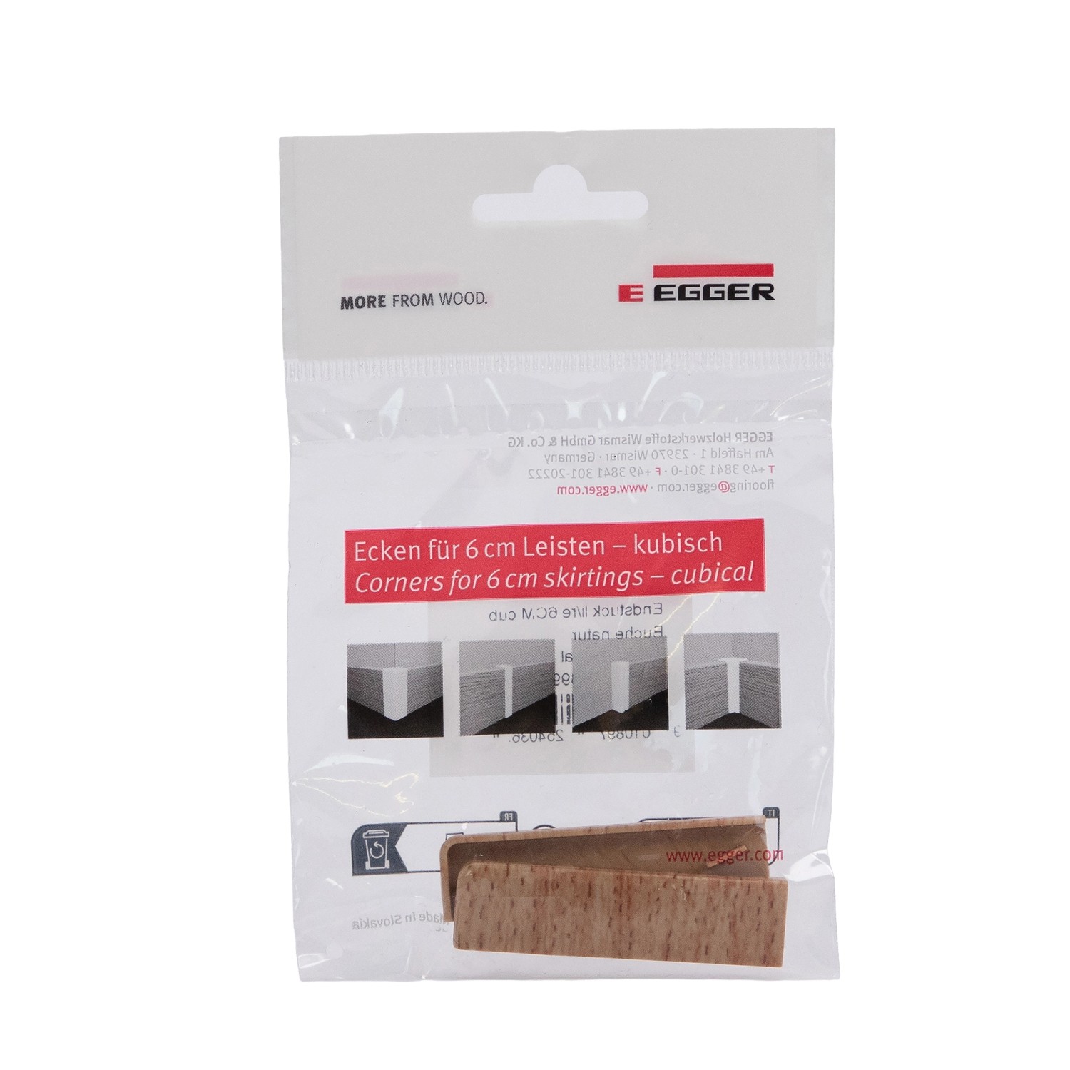 Egger Endstück 6 cm Buche Natur 2 Stück günstig online kaufen