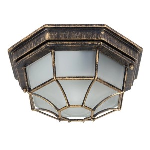 ARTE LAMP Deckenleuchte mit Metallfassung und weißem Glasschirm für stimmungsvolle Beleuchtung.