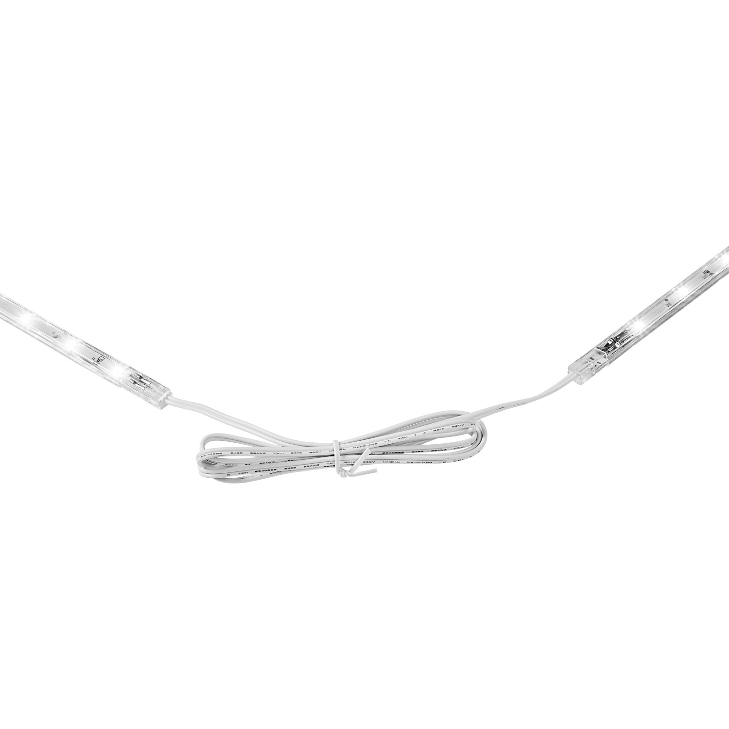 LED-Lichtleiste 3er-Set, weiße Unterbauleuchte mit Kabel und Trafo.