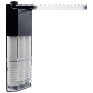 Dennerle Eckfilter 100 für Aquarien: Leistungsstarker Innenfilter mit regulierbarem Wasserdurchfluss.