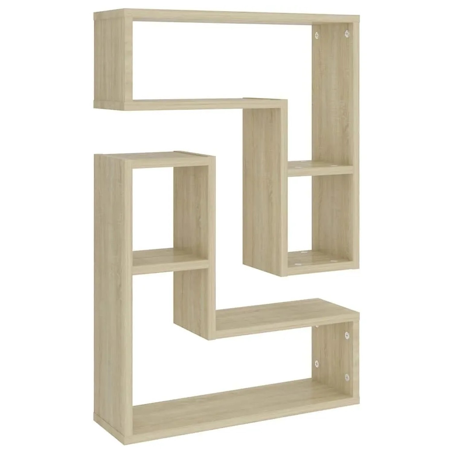 vidaXL Wandregale 2 Stk. Sonoma-Eiche 50x15x50 cm Holzwerkstoff 807217