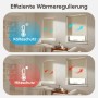 Sekey Seitenzugrollos in Beige: Illustration zur Wärme- und Kälteregulierung in Wohnräumen.
