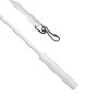 2er-Pack Gardinia Schleuderstab aus Metall, weiß, 100 cm, mit Haken zum einfachen Aufziehen von Gardinen.