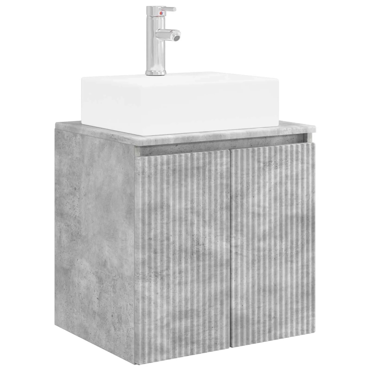 vidaXL Wandmontierte Waschtisch Betongrau 49,5 x 41 x 62,5 cm 890415