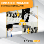 Montageanleitung: ENOVALITE LED-Panel 120x30 cm Deckenleuchte, einfache Installation in 3 Schritten.