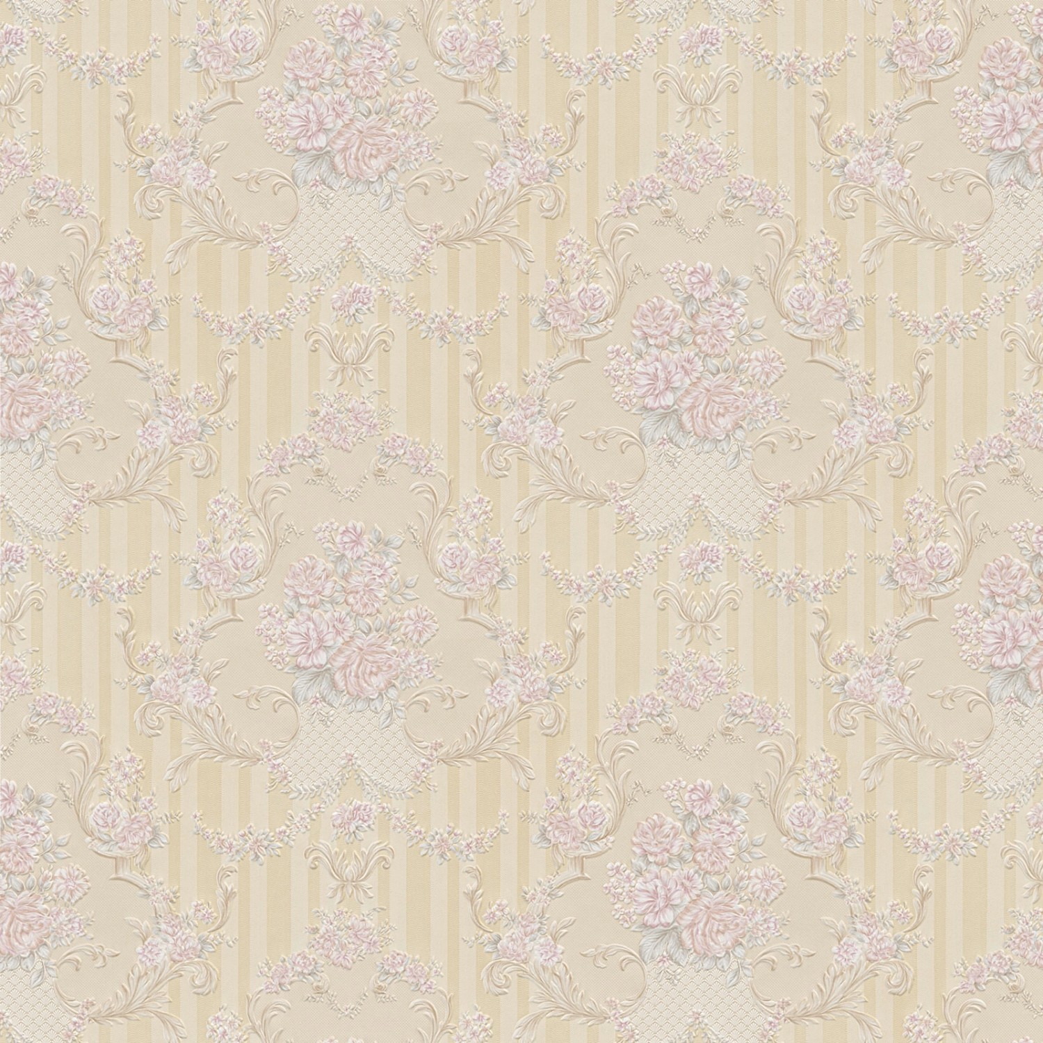 Bricoflor Rosen Tapete im Shabby Chic Romantische Papiertapete mit Blumen u günstig online kaufen