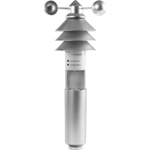 Homematic IP Wettersensor basic, silber, mit Windmesser und Sensoren für Temperatur, Luftfeuchtigkeit. Smart Home.