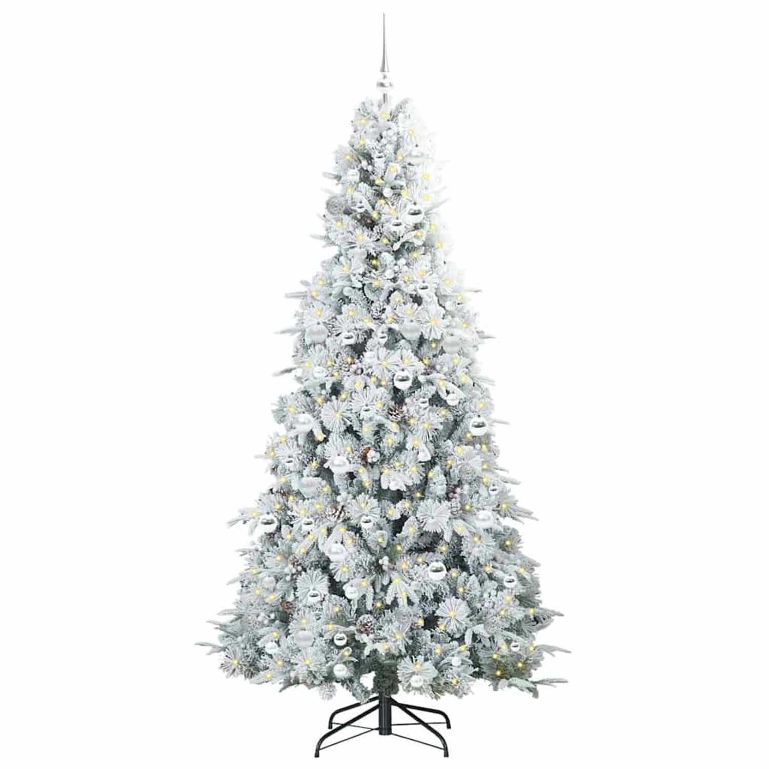 vidaXL Künstlicher Klappbarer Weihnachtsbaum Grün 210 cm PE und PVC 3397502