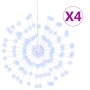 vidaXL Weihnachtsbeleuchtungen Feuerwerk 4 Stk 140 LEDs Kaltweiß 17cm 356222_3