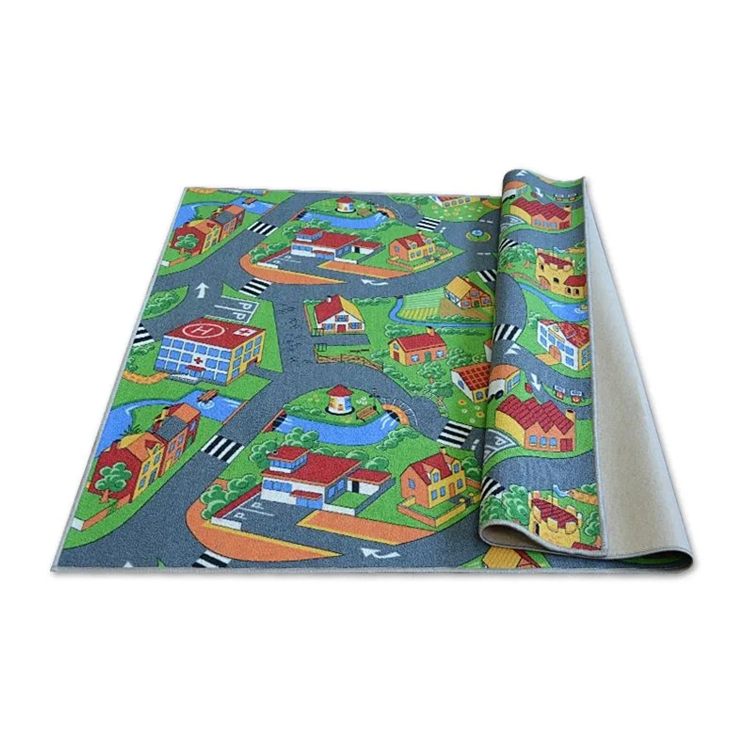 RugsX Teppich Little Village VG1505 Mehrfarbig 300cm 350cm