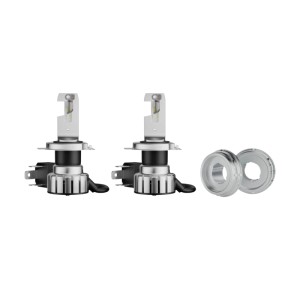 Osram LED Night Breaker Vintage H4, 2er-Set. Autoelektrik mit warmweißem Licht und R2-Adapter.