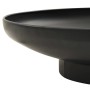 Schwarze vidaXL Feuerschale (80 cm) aus Stahl, Modell 1. Dekorative Feuerstelle für Garten und Terrasse.