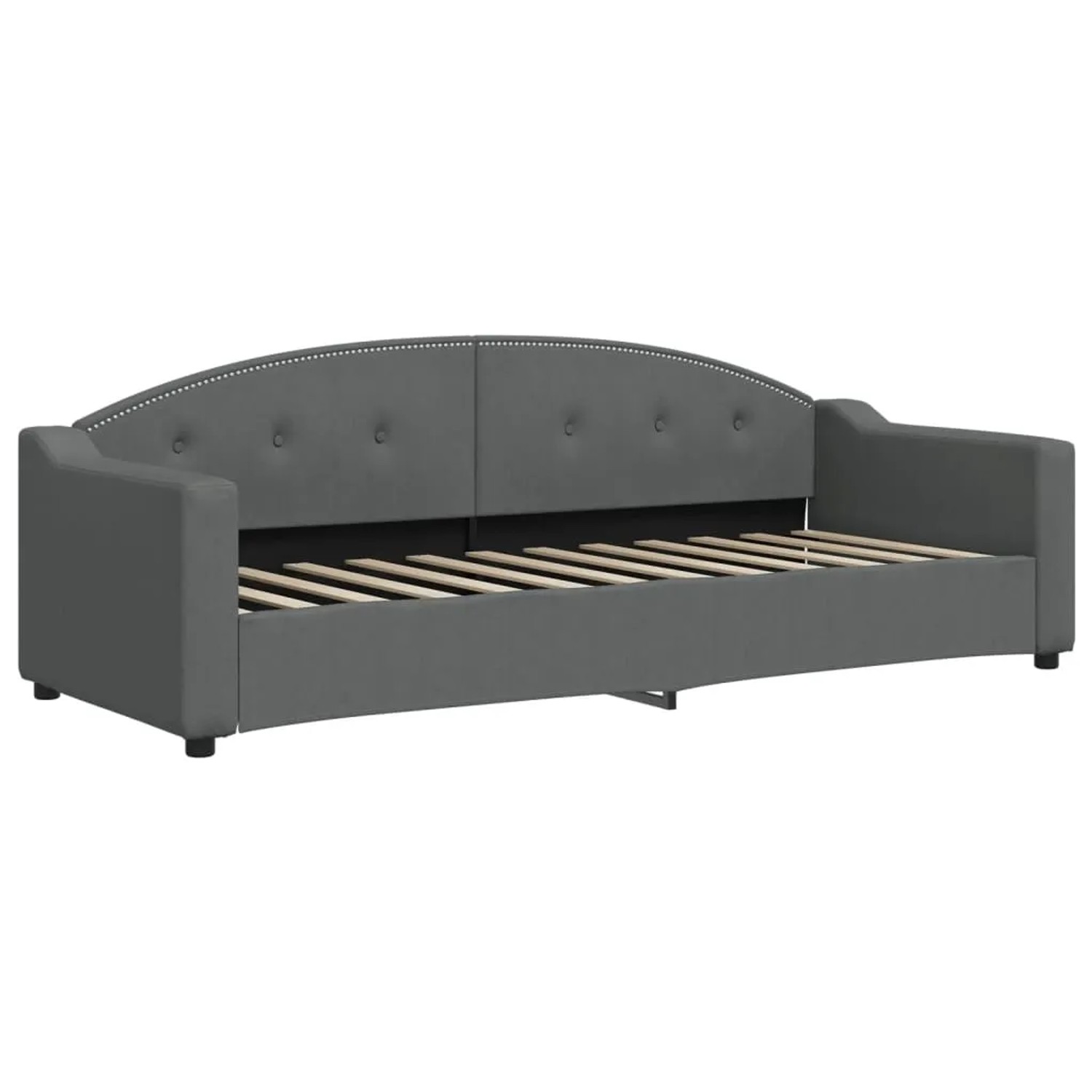 vidaXL Tagesbett Dunkelgrau 80x200 cm Stoff1842882