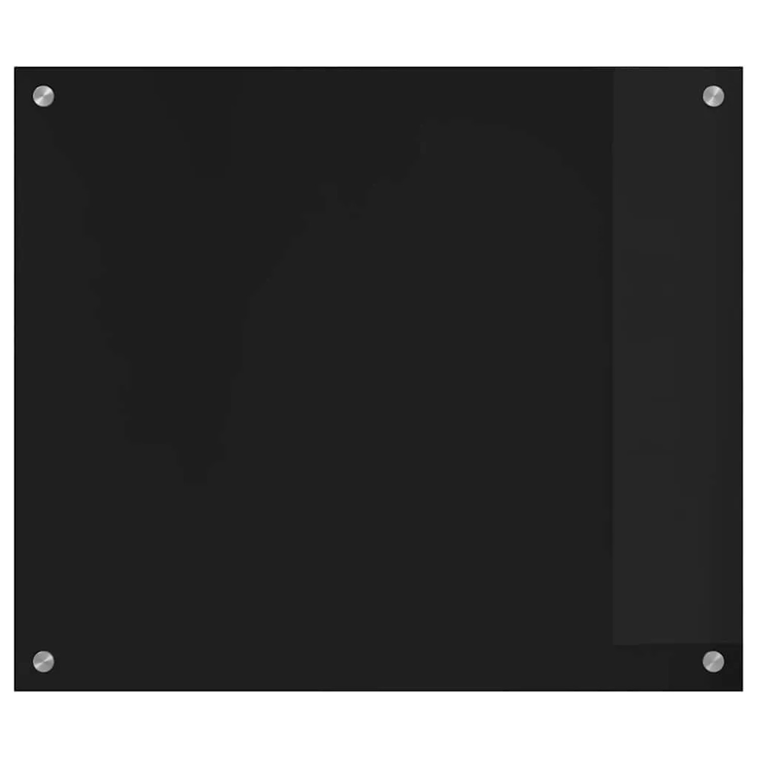 vidaXL Küchenrückwand Schwarz 70 x 60 cm Gehärtetes Glas 42018034_4