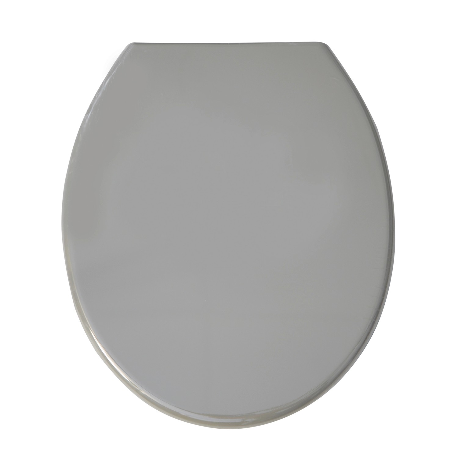 MSV WC-Sitz mit Kunststoff-Scharniere 45 cm x 37 cm x 5,6 cm Grau günstig online kaufen
