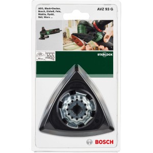 Bosch Deltaschleifplatte AVZ 93 G für Multitools mit Starlock Aufnahme.