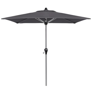 Doppler Marktschirm Active, 210x140 cm, anthrazit, mit Knickfunktion und Kurbel.