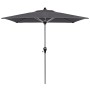 Doppler Marktschirm Active, 210x140 cm, anthrazit, mit Knickfunktion und Kurbel.