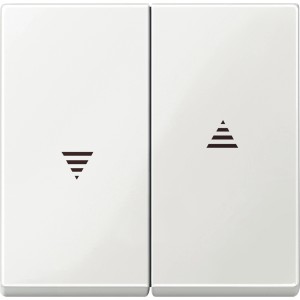 Merten Wippe für Rolladenschalter/Taster System M, polarweiß.