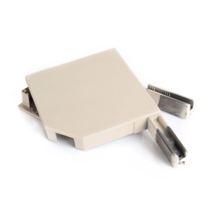 Beige Avosdim Alu Blendkappen 45 Grad, 165mm für Rollladensteuerung.