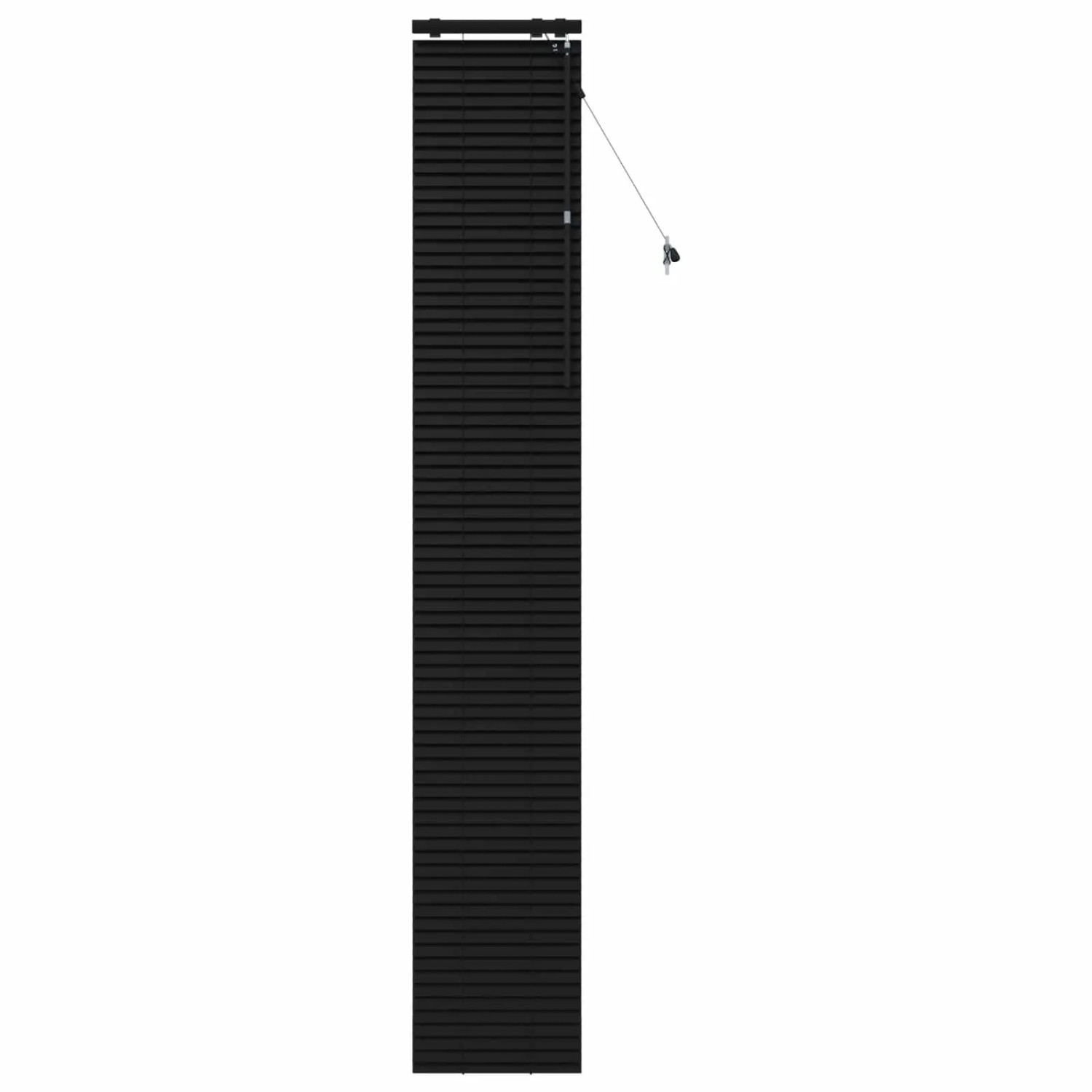 vidaXL Venezianische Jalousie Schwarz 45 x 250 cm 35 mm 42015505