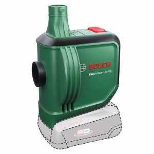 Bosch Akku-Luftpumpe EasyInflate 18V-500 Solo, grün. Kompakte Pumpe für Luftmatratzen und mehr.