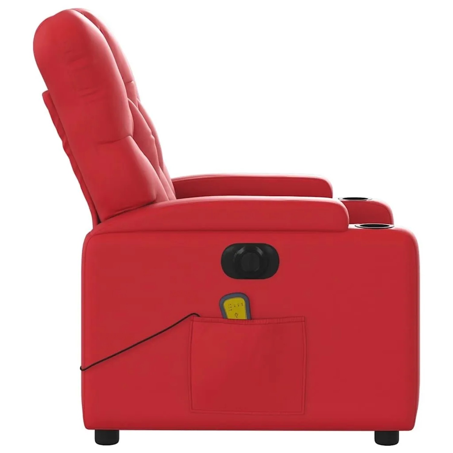 vidaXL Massagesessel Elektrisch Rot Kunstleder 3204770_10