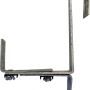 Siena Garden Blumenkastenhalter Gigant, silberfarben, verstellbarer Halter für Blumenkästen.