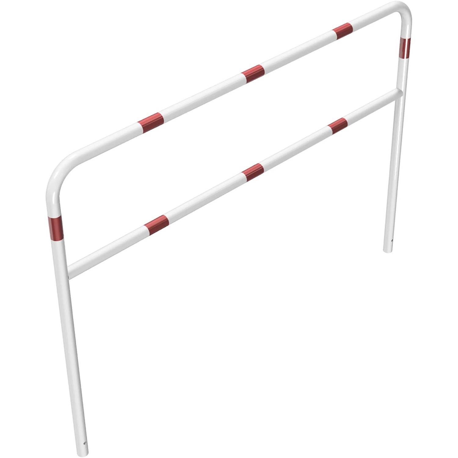 Schake Rohrbügel Querholm Einbetonieren 2.000 mm x 1.400 mm Weiß-Rot