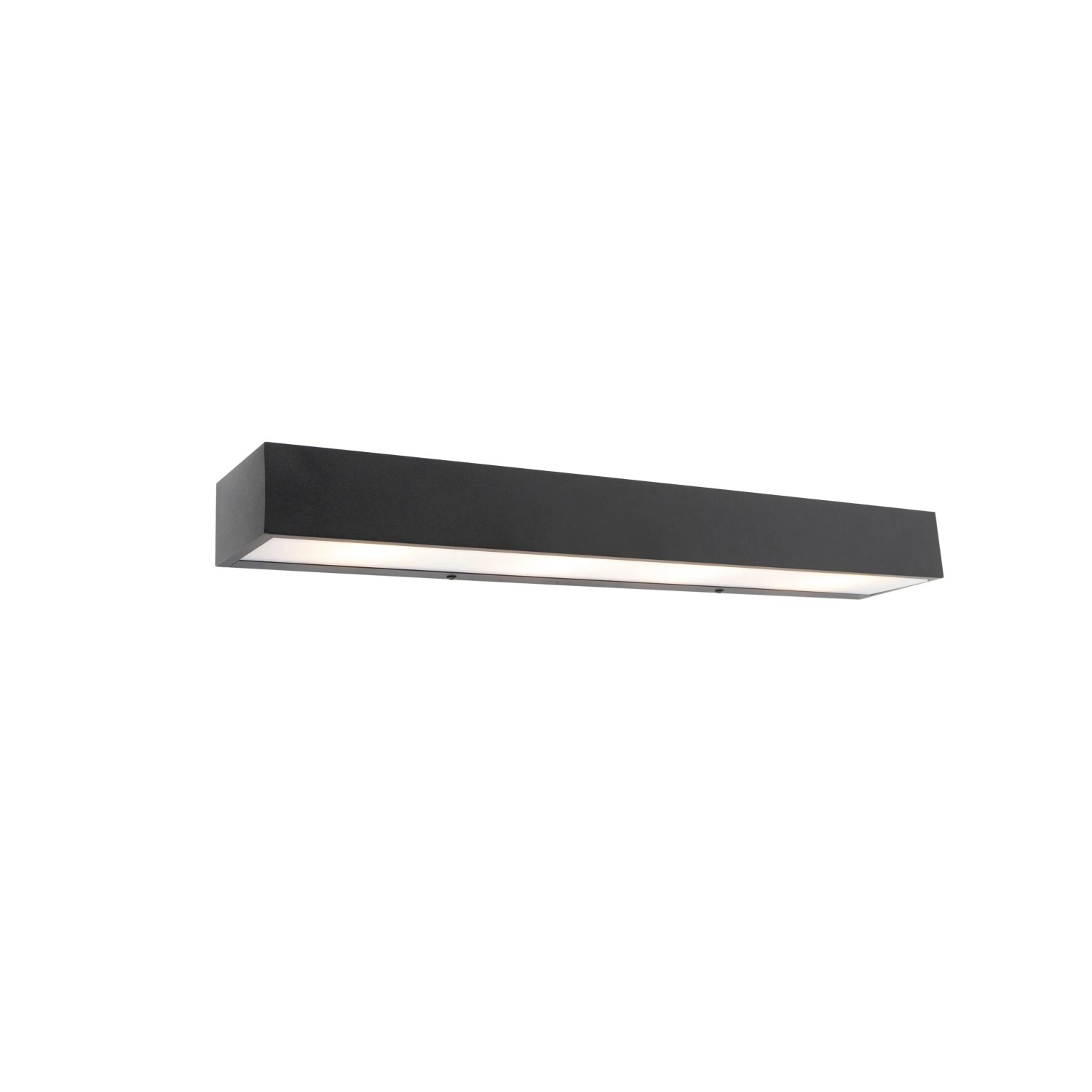 QAZQA Design Längliche Wandleuchte Schwarz 60 cm Houx